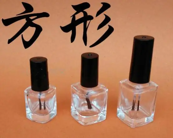 Бесплатная доставка 5 мл пустые бутылочки для лака ногтей с белой черной крышкой