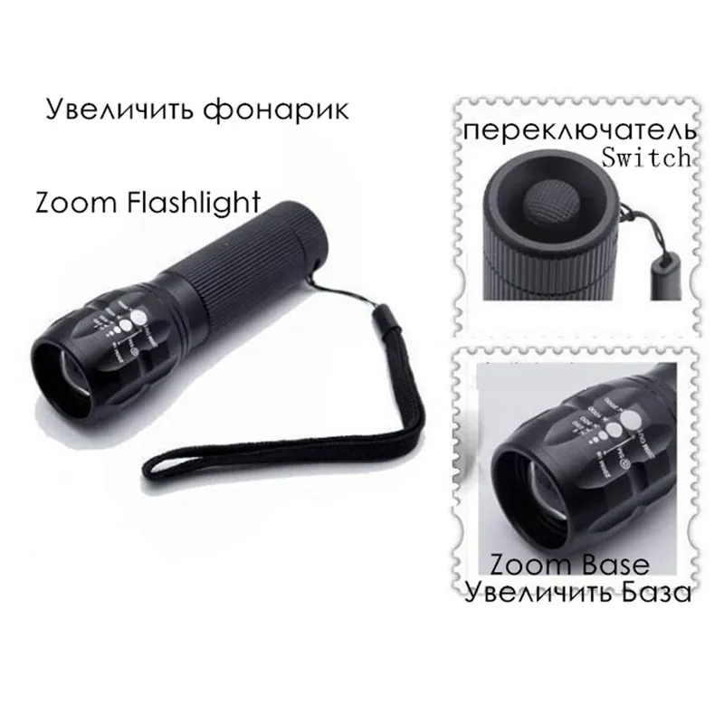 Новинка 2018 светодиодный фонарик 2000 люмен масштабируемая лампа мини-фонарик