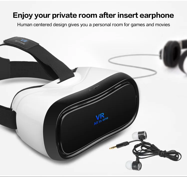 2016 VR Коробка гарнитура 3D видео Очки HDMI Quad Core ARM Cortex A17 Android 5.1 2 г + 16 1080 P WI-FI google BT 4.0