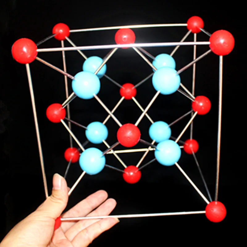 Calciumfluoride Fluorspar Calcium fluoride unit cell crystal structure model CaF2 Inorganic molecular space configuration | Канцтовары