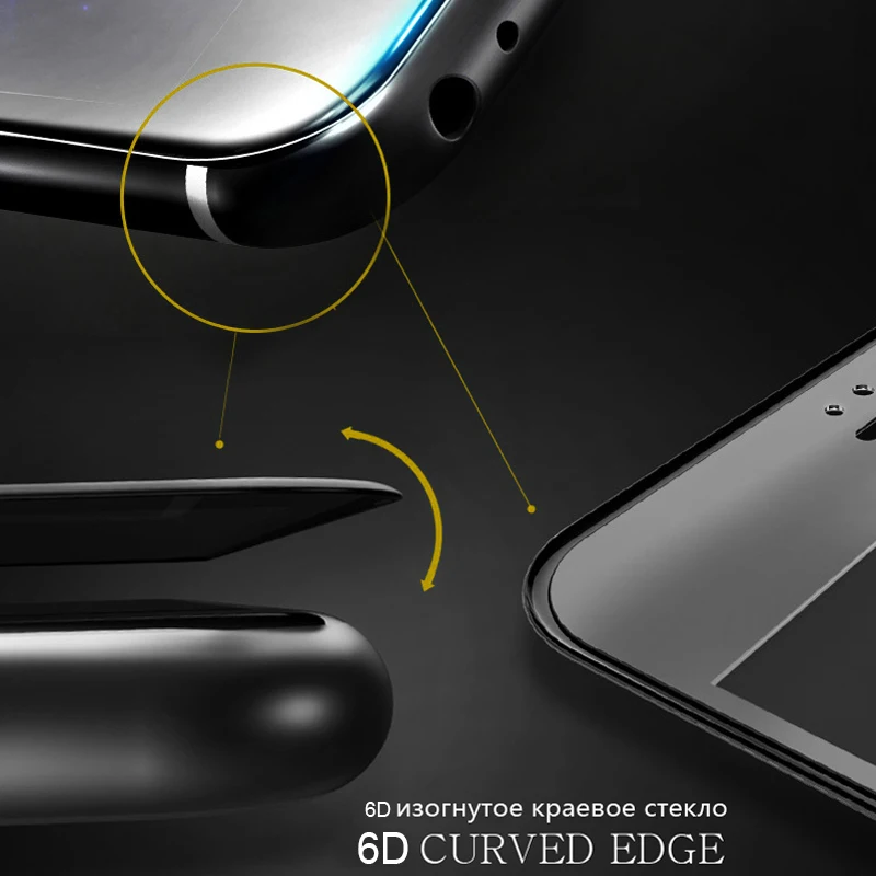 ESVNE 6D защитное стекло на айфон 6 6S 7 plus Screen Protector 8 плюс Полный крышка пленки