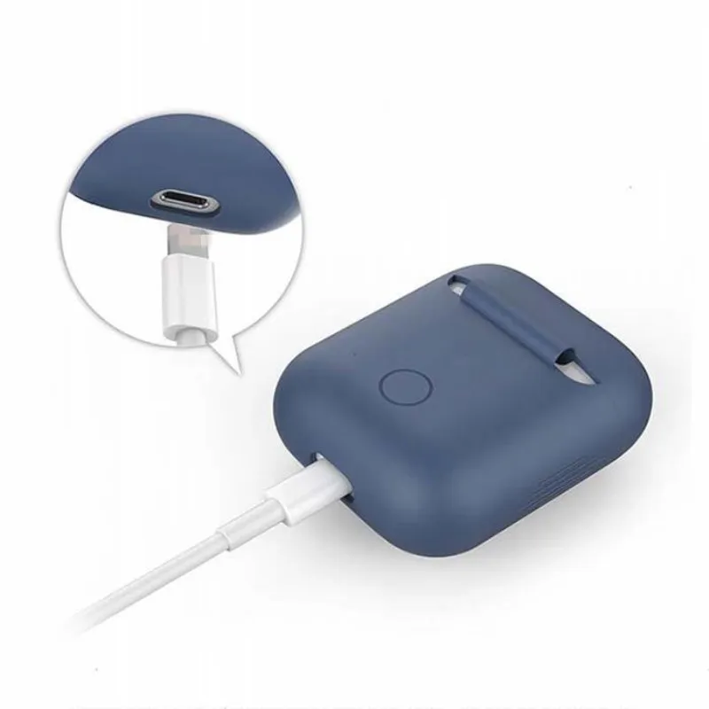 1 шт. Мягкий силиконовый чехол для Airpods защитный рукав прозрачный ультра тонкий
