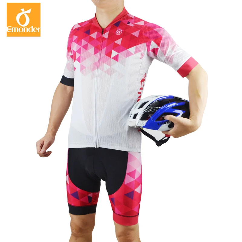 

EMONDER Pro Team Cycling Jersey Set Summer Short Sleeve Sportswear High-Quality Bike Cycling Clothing Ropa Ciclismo