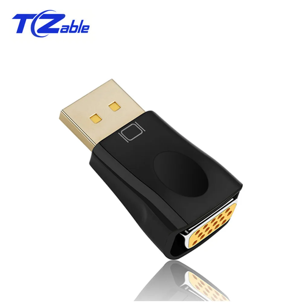Адаптер Displayport в VGA конвертер HD дисплей 1080P адаптер Папа мама для ноутбука ТВ