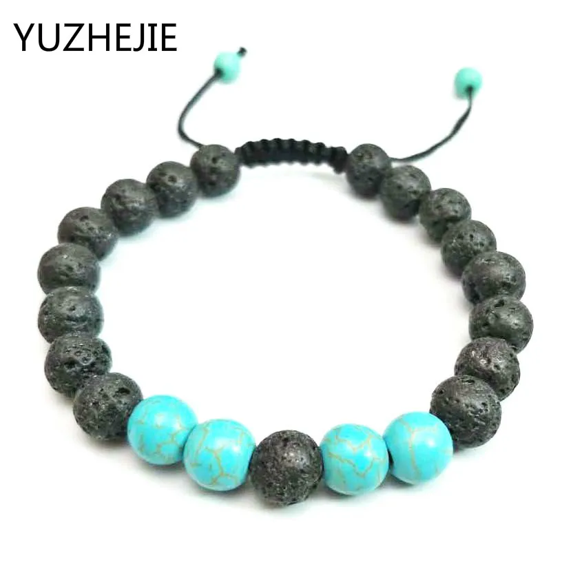 Прямая поставка браслет из лавового камня тигровые глаза Будды для мужчин модные