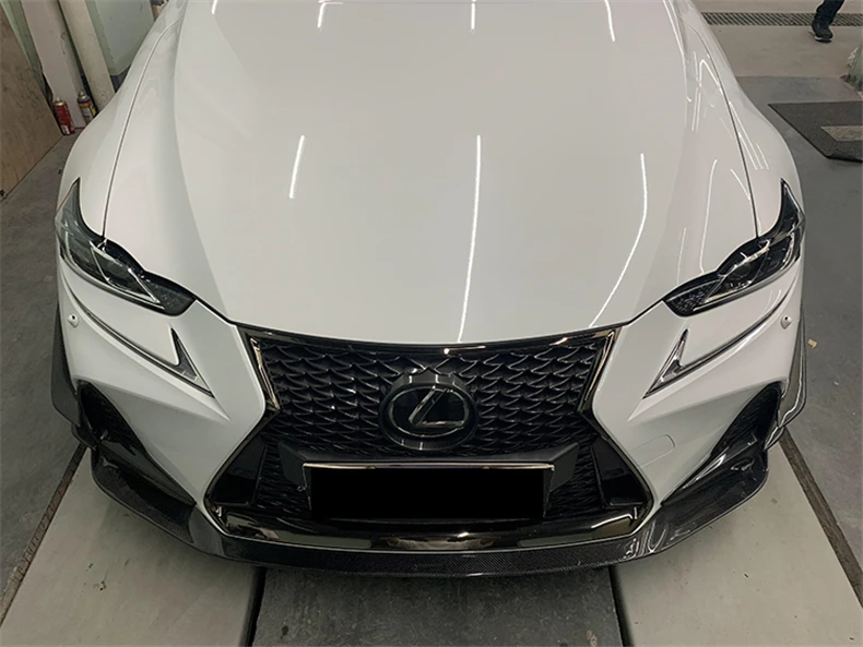 Разветвители для губ переднего бампера из углеродного волокна для Lexus IS серии IS200T IS300 IS350 IS-F- Cupwings закрылки крылья фартуки