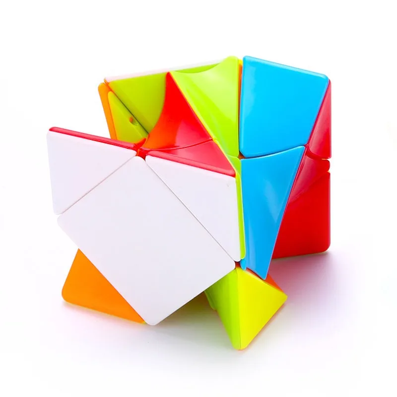 

New 3x3 Torsion Magic Cube Coloful Twisted Cube Puzzle Toy Skew Cube Stickerless Puzzles Colorful Educational Toys For Children