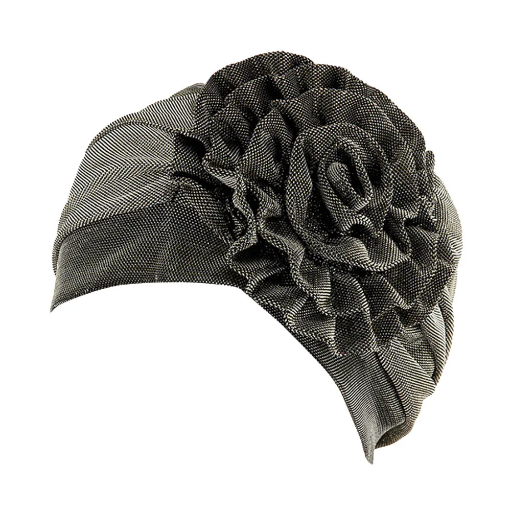 Новый высококачественный цветочный шарф для выпадения волос женская шапка