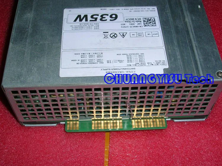Бесплатная доставка для оригинального блока питания T3600 T5600 635 Вт NVC7F DPS-635AB A D635EF-00