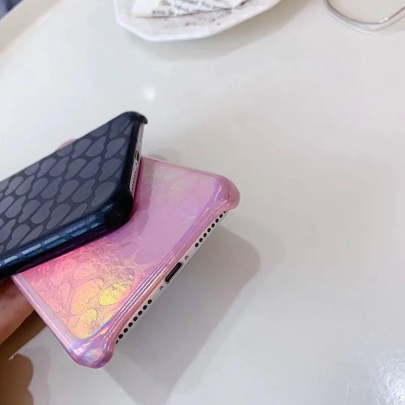 Чехол для телефона iPhone 6 6s 7 8 Plus X 10 модный роскошный лазерный Мягкий ТПУ чехол XS Max