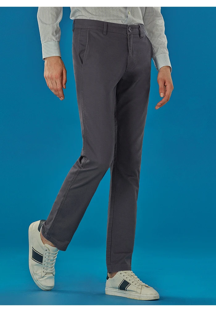 Giordano мужские хлопчатобумажные повседневные брюки на средней талии slim fit，данные брюки выполнены в двух цветах