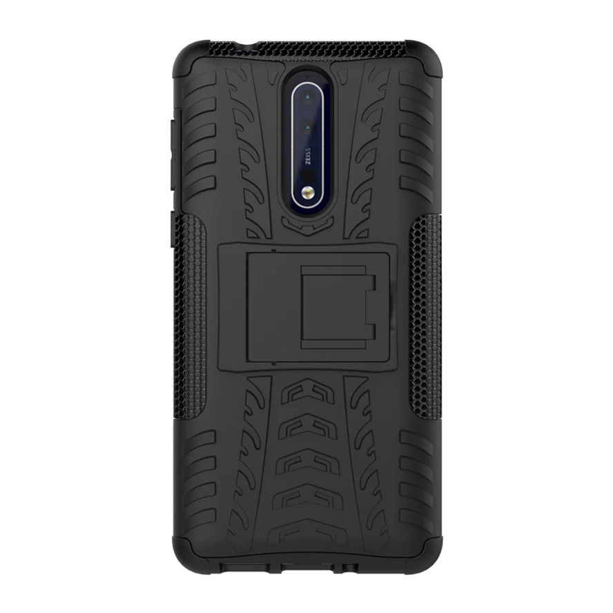 Чехол для Nokia 8 сверхпрочный Гибридный противоударный силиконовый чехол с