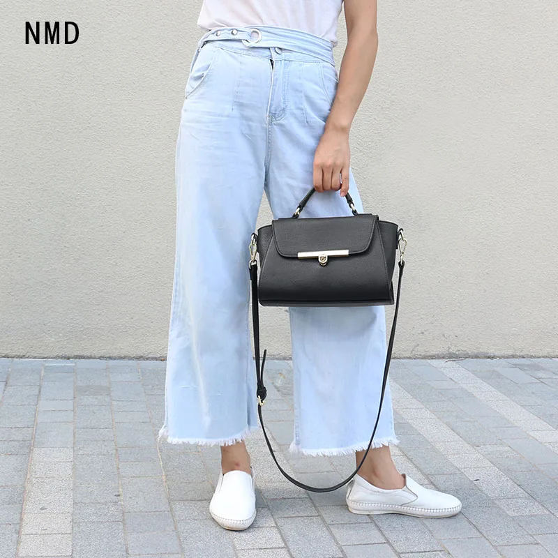 NMD 2019 женская сумка из натуральной кожи в классическом стиле большая
