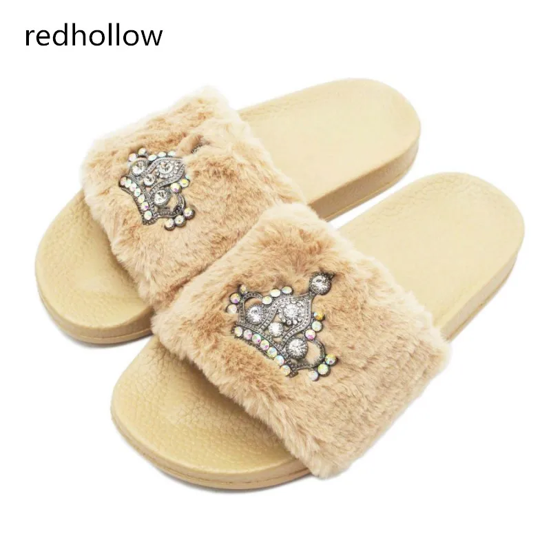 Женские тапочки zapatos mujer шлепанцы без застежки модные пушистые повседневные