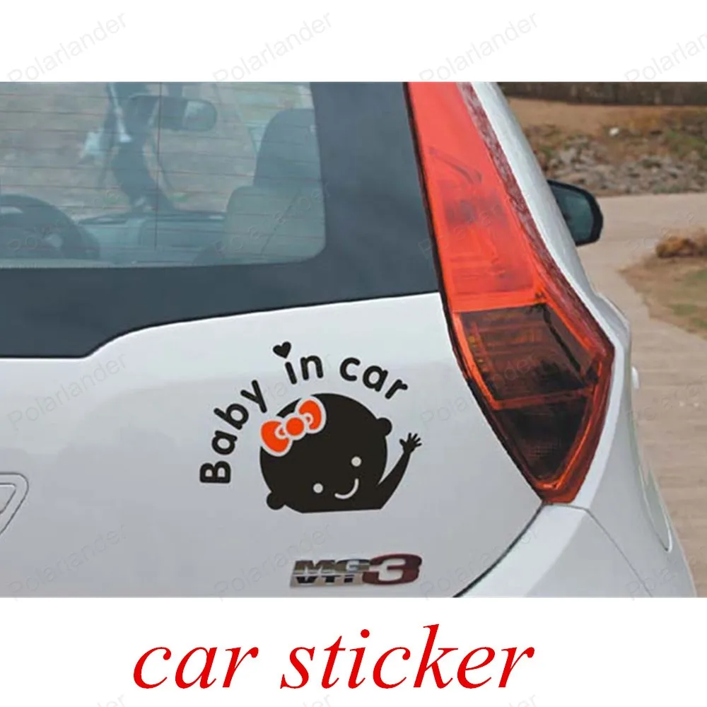 Новинка 2016 автомобильная наклейка для детей на борту заднего лобового стекла 3D