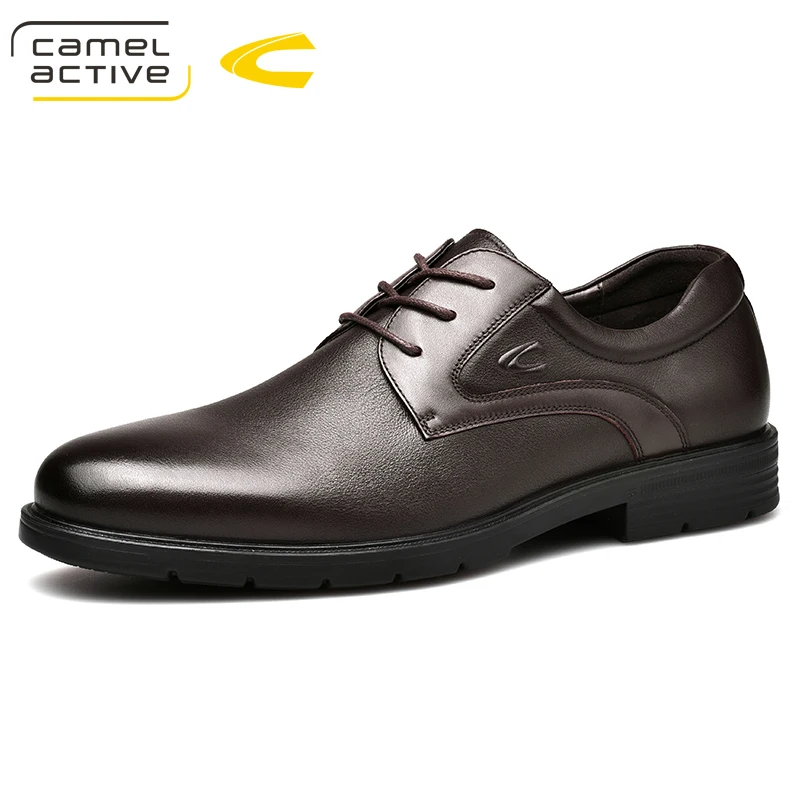 

Camel Active New Business Wedding Oxfords Shoes For Men Luxury Loafers Genuine Leather Shoes Brogues Lace Up Men Dress Shoes