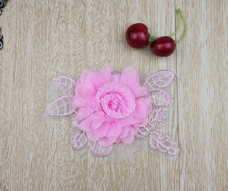 Eugenia вышитые нижние плюс шифоновые трехмерные наклейки DIY аксессуары