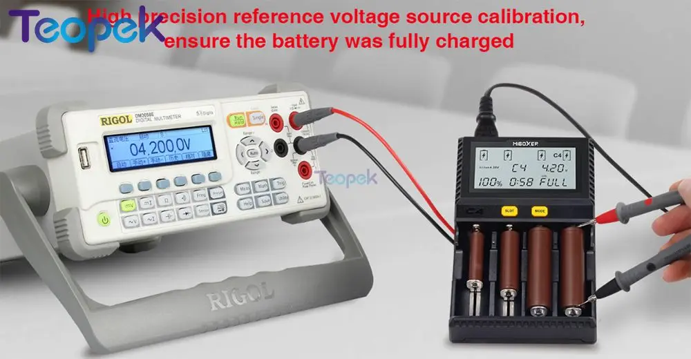 Miboxer C4 lcd зарядное устройство для литий-ионных/IMR/INR/ICR/LiFePO4 18650 14500 26650 AAA 3,7 1,2 V 1,5 V PK VC4
