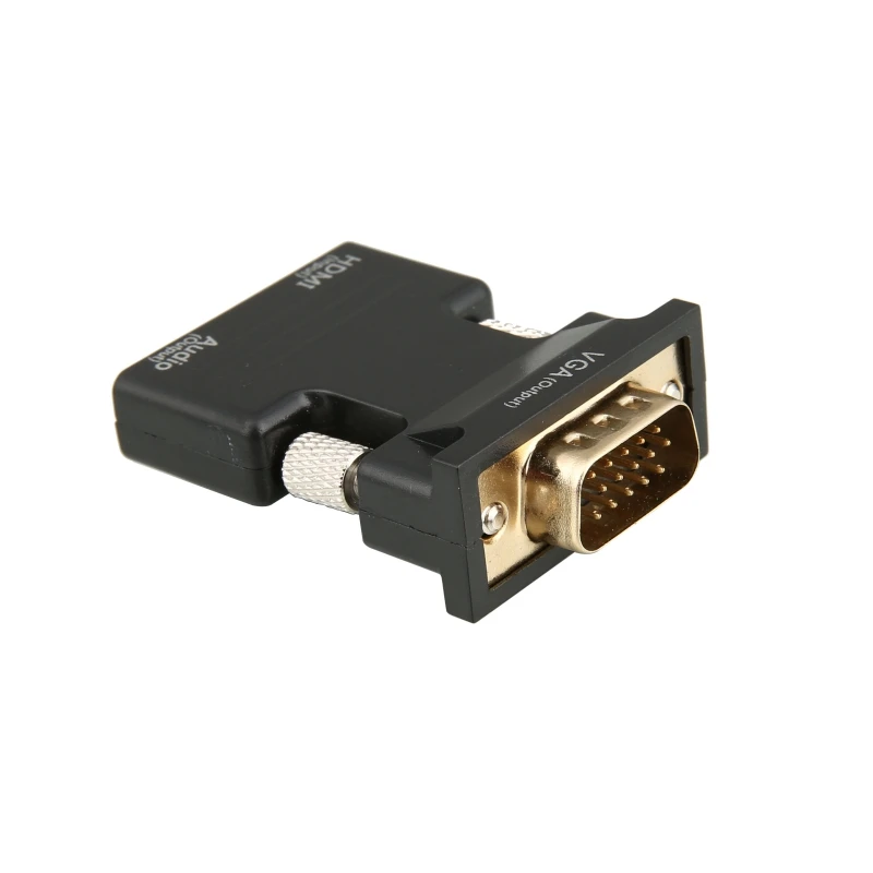 Универсальный HDMI Женский к VGA Мужской конвертер с 3 5 мм аудио кабель Поддержка 1080P