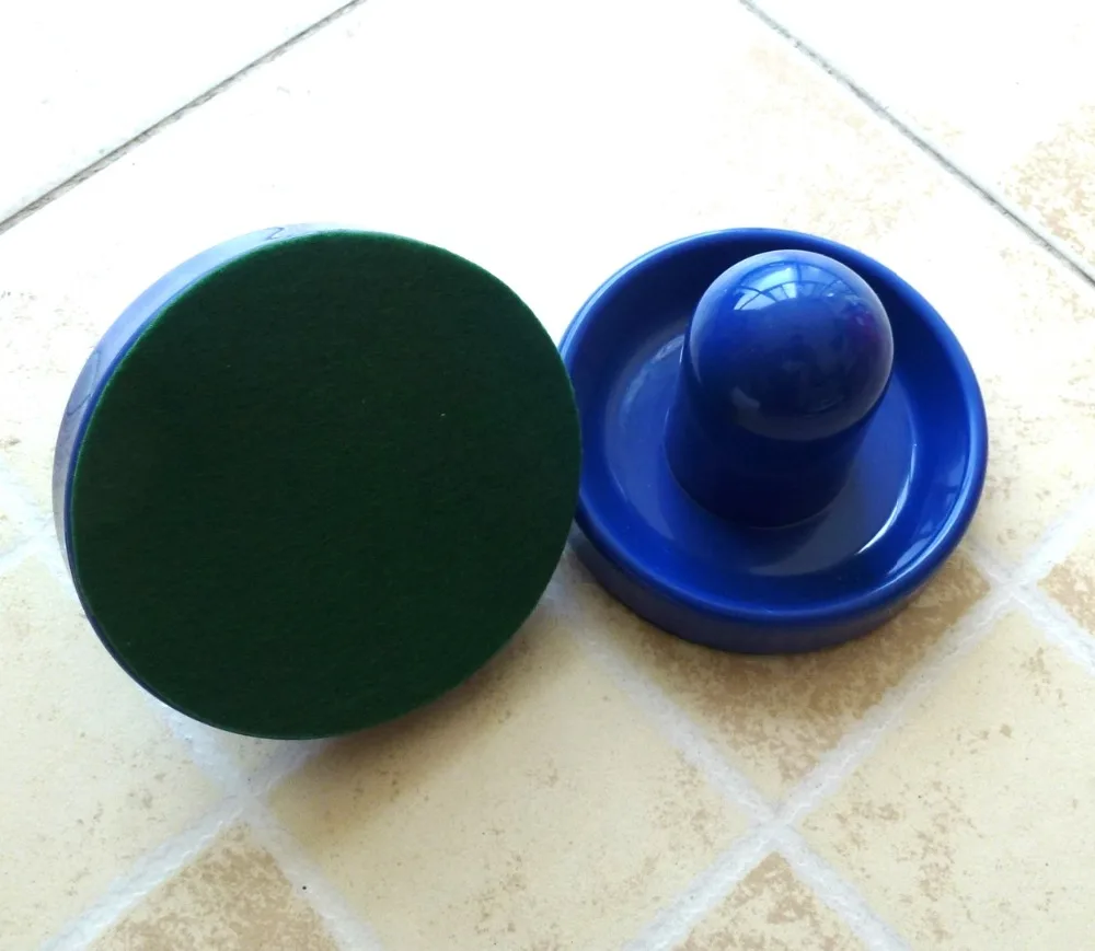 

NEW 1pcs Blue 96mm 3-3/4" Air hockey table pusher Mallets Felt GoalieS puck HIGH QUALITY