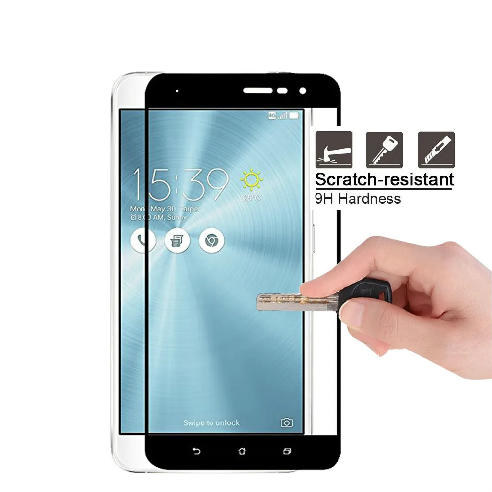 Прозрачный силиконовый чехол из ТПУ для Asus Zenfone 3 ZE552KL 0 мм 2.5D 9H с полным покрытием
