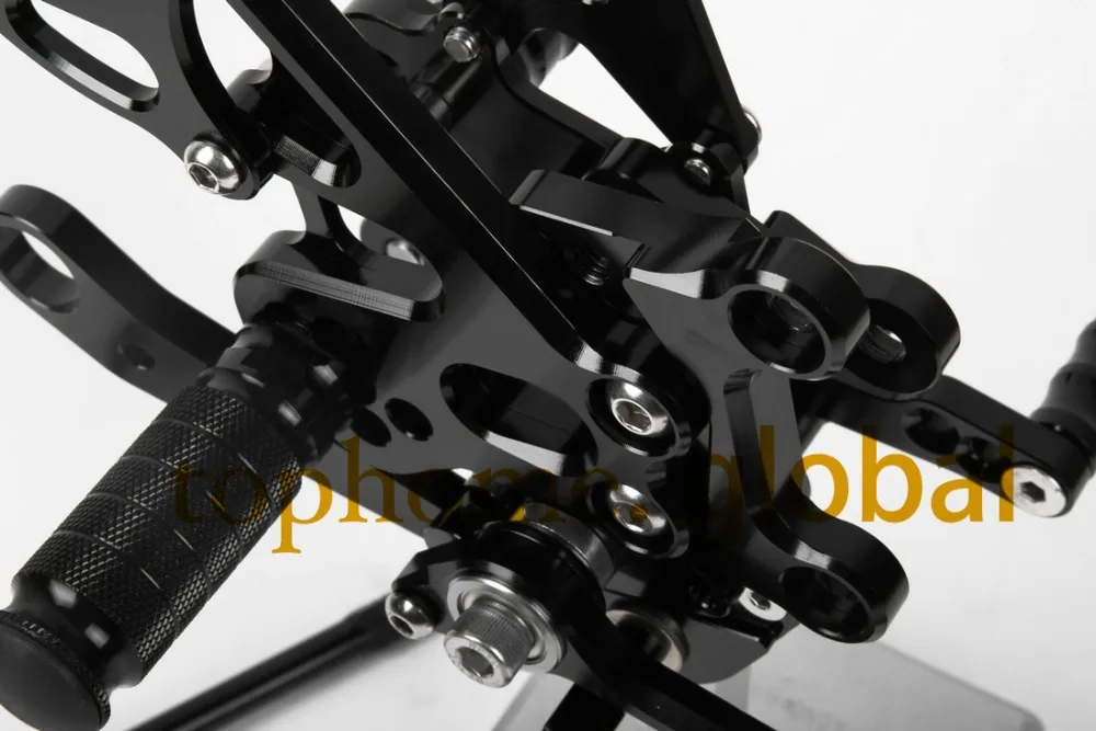 Для Aprilia RSV4 2009-2016 мотоцикл части черный CNC Rearsets подножки мотоцикла 2010 2011 2012 2013 2014 2015