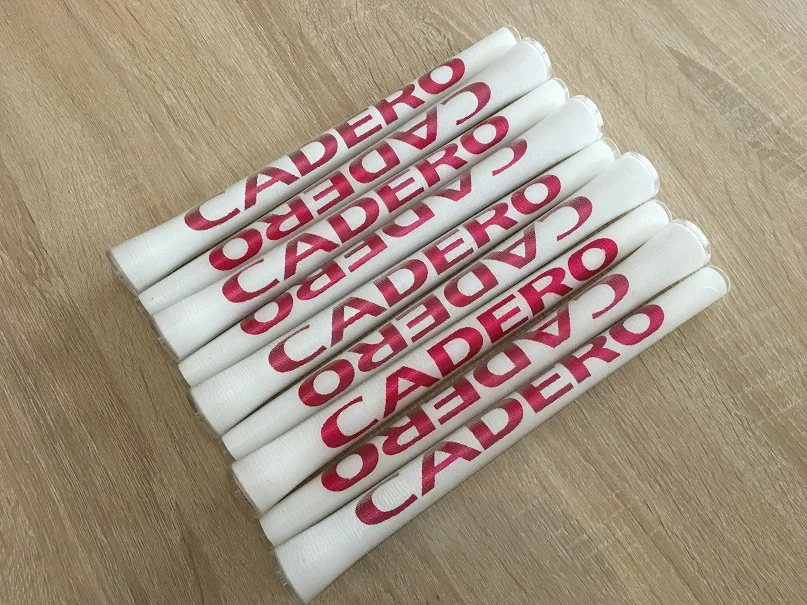 Новые 8 шт. CADERO 2X2 AIR NER Кристальные стандартные ручки для гольфа прозрачные Клубные ручки 10 цветов доступны с мягким материалом