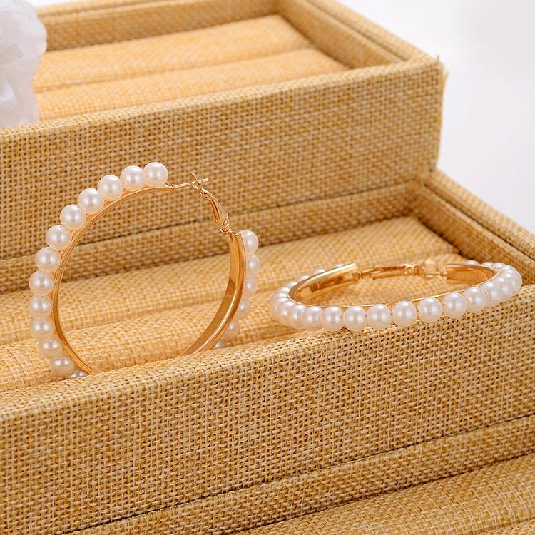 Серьги кольца с белыми жемчужинами для девочек|earrings cat|accessories barnearings |
