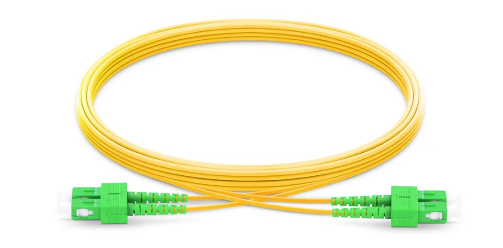 FirstFiber 2 м SC APC ядра G657A дуплексный волоконный патч-кабель перемычка патч-корд 0 мм