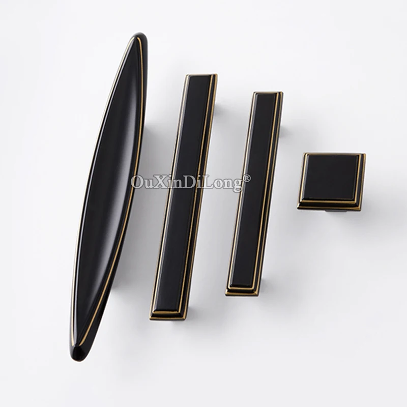 

High Quality 2PCS European Solid Brass Kitchen Cabinet Door Handles Cupboard Wardrobe Drawer TV Cabinet Pulls Handles and Knobs