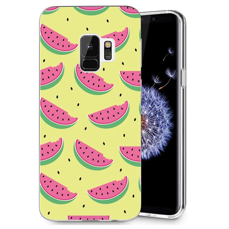 For Samsung Galaxy S9 S9Plus S8 Plus S7 edge Note 8 J500 J530F J720 A3 A5 2016 TPU Colorful Banana Doughnut Painted Case E006 |
