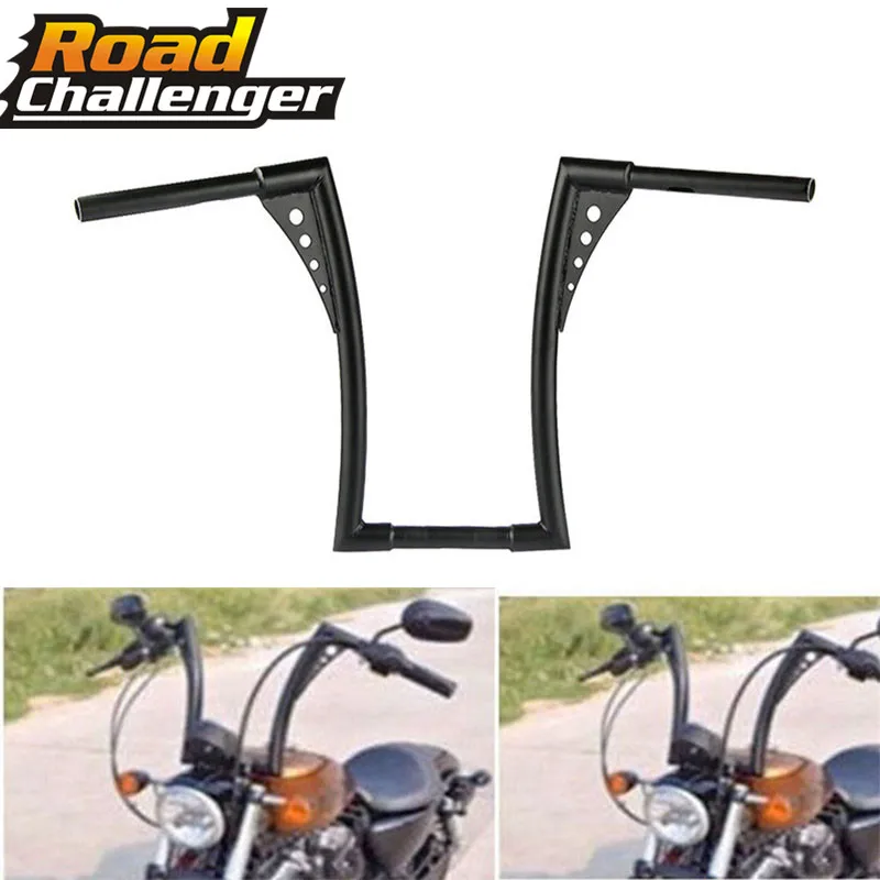 

Ape Hangers руль 16 "Rise Custom черный мотоцикл 1-1/4" Жир Бар Ручка Бар подходит для Harley DurableSoftail FLST FXST