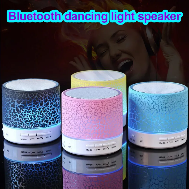 Портативные мини светодиодные bluetooth колонки беспроводной динамик поддержка TF USB @