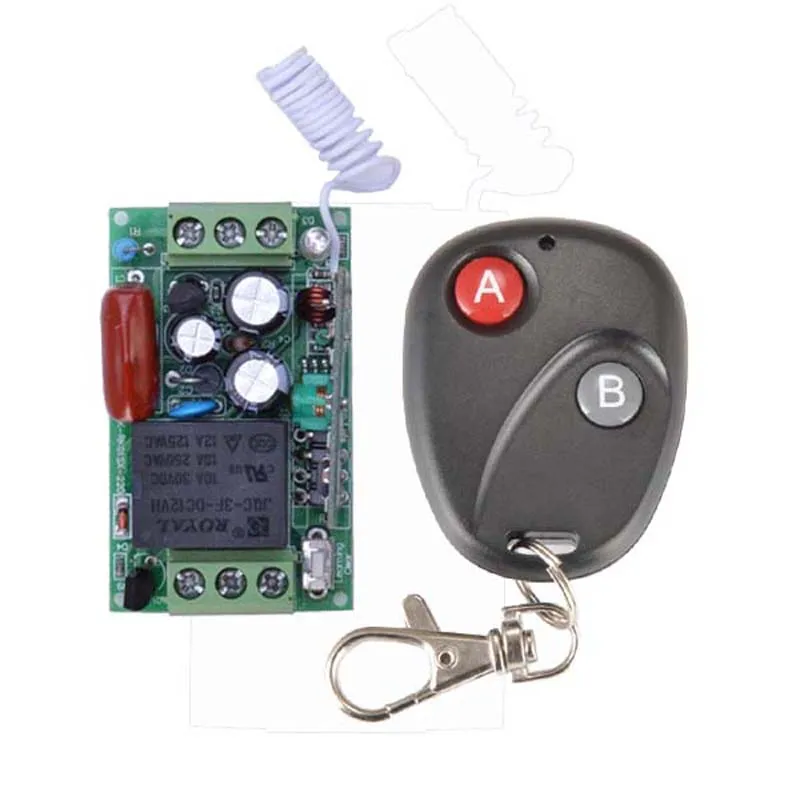 220V 1CH 10A RF Wireless Remote Control Light Switch System Receiver &amp Transmitter M4/T4/L4 Output State is Adjusted | Обустройство