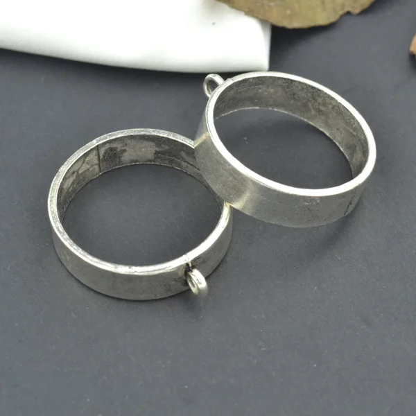 4pcs Tibetan Silver Plated Picture Frame Charms Pendants - Jewelry Making DIY Accessories for Handmade Crafts image 2