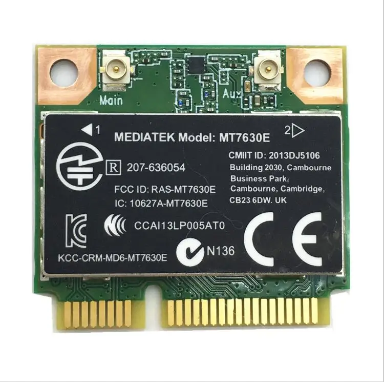 Беспроводная карта 4 0 bluetooth MT7630E 802 11 BGN Mini PCI E для Pavilion m4 m6 envy14 16 AS:709011 001 SPS:710418