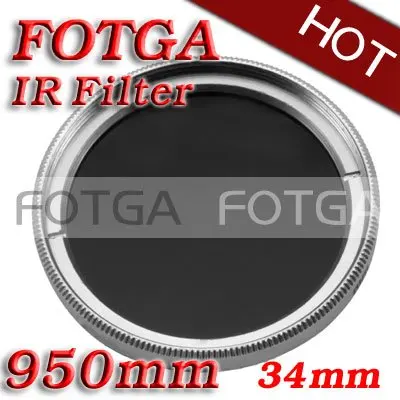 Оптовая продажа ИК фильтр 34 мм 950nm инфракрасный рентгеновский для DSLR DVD DC