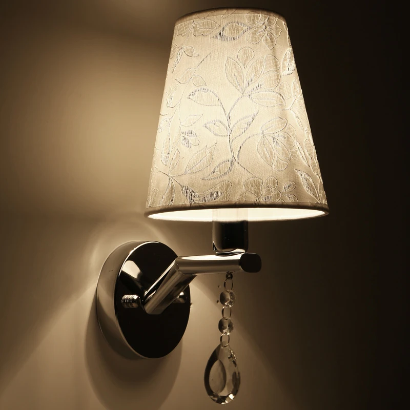 Modern bedside light holiday lights High quality hardware Cloth embroidered lampshade E 27 Living room/bedroom/passage AC90-260V | Лампы и