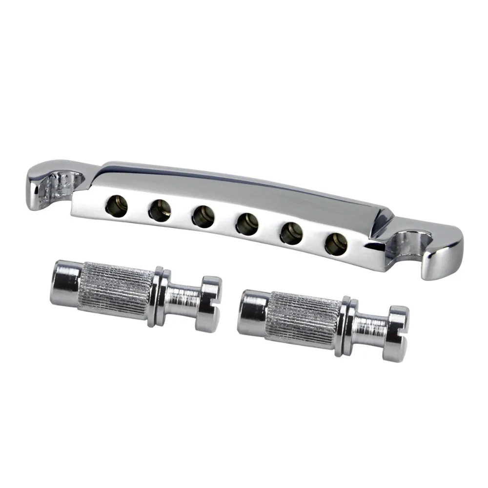 Новый Электрический гитарный Струнодержатель хвоста LP хвостовый мост хром для