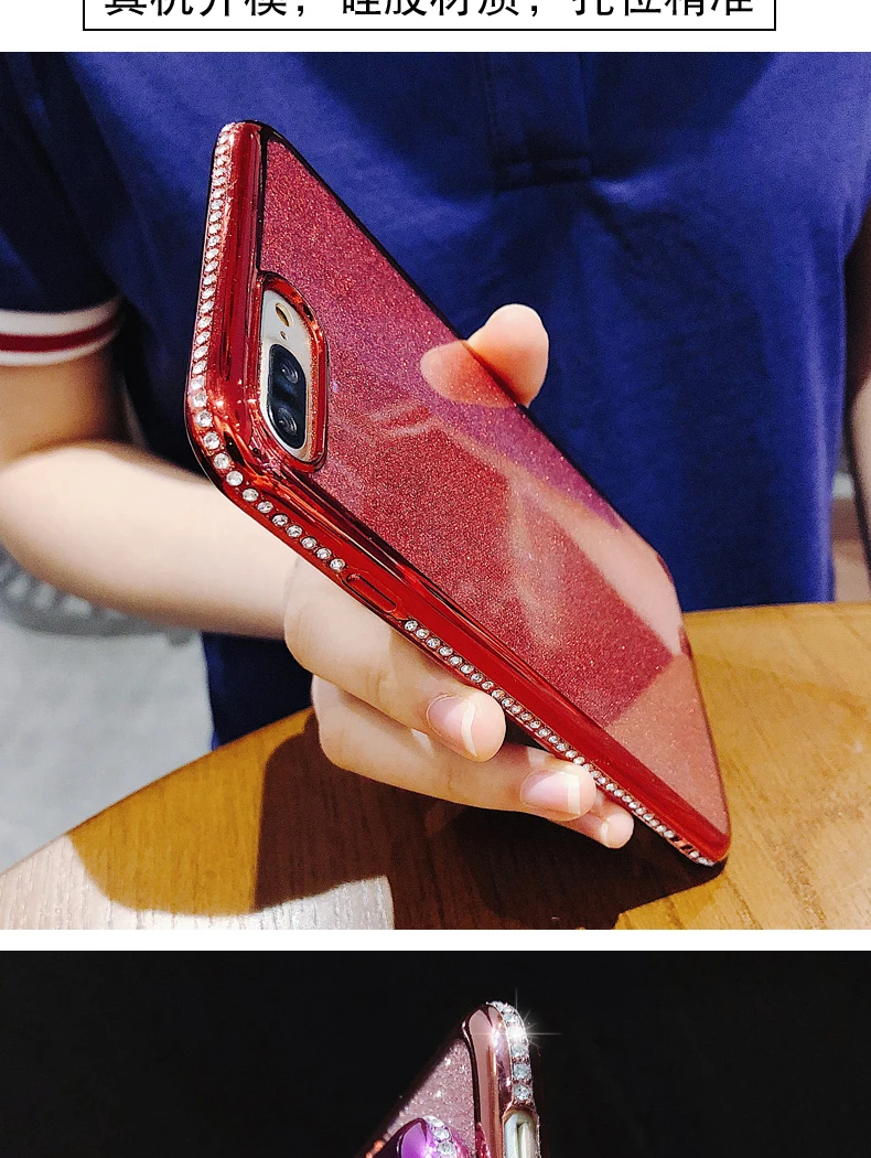 Алмазный сексуальный блестящий силиконовый чехол для iphone XR XS 11 Pro MAX XS X 6s 6 8 7 Plus, мягкий ТПУ прозрачный чехол