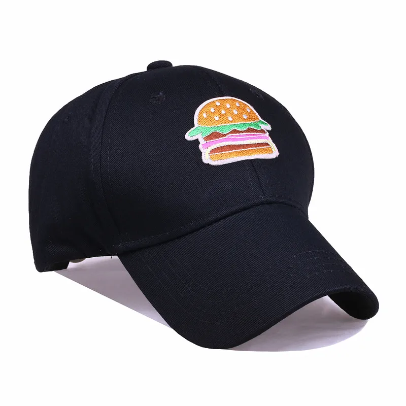 Cruoxibb Мода 2017 г. милые крутые гамбургер Casquette бейсболка для женщин мужские шляпы и