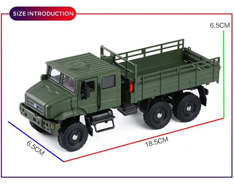 Новинка 1/36, масштабная военная модель, игрушки Faw Jiefang MV3, тактический грузовик со звуком, светильник, литая под давлением, металлическая модель автомобиля, игрушка для детей, Подарочная игрушка
