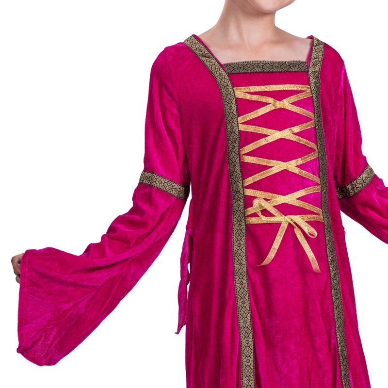 Костюм горничной мэриона для девочек детское средневековое нарядное платье