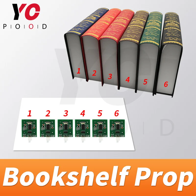 Bookshelf prop реальная жизнь комната побега prop положить все книги в corrct места, чтобы разблокировать takagism игры поставщика yopod