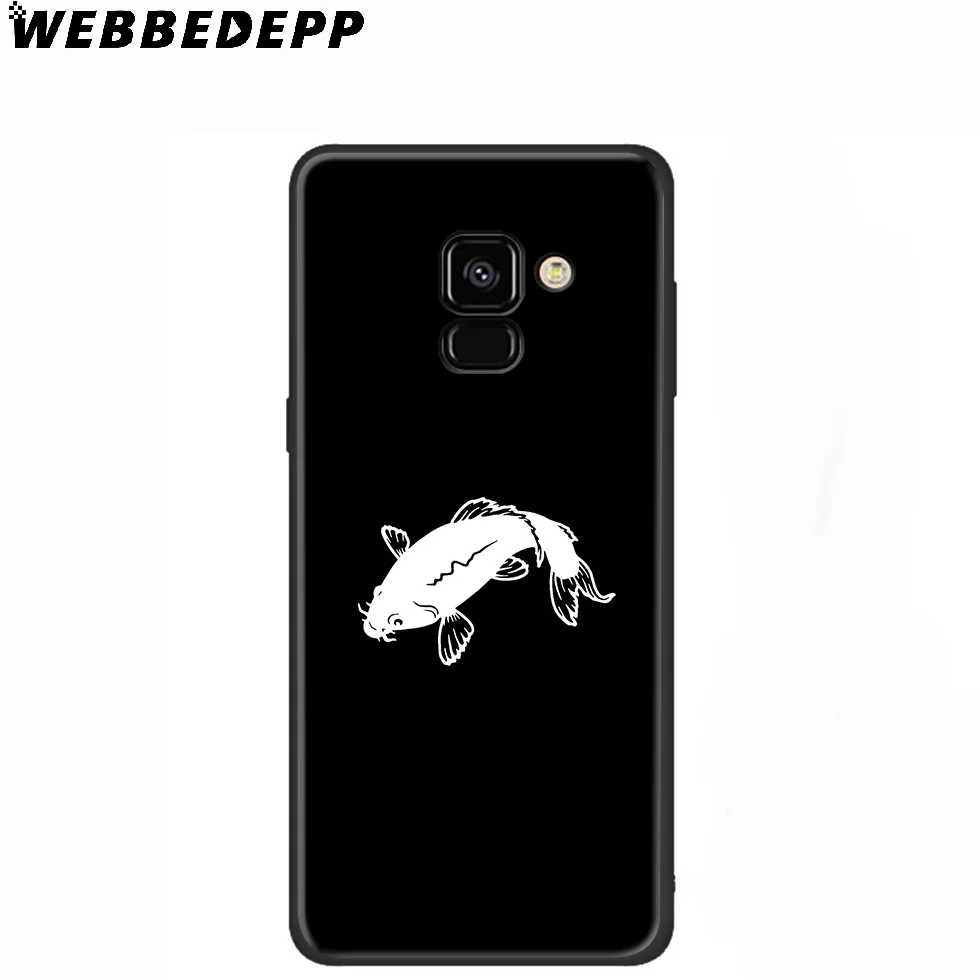 WEBBEDEPP Koi Fish японский автомобильный силиконовый чехол для Samsung Galaxy A3 A5 A6 A7 A8 A9 A10 A20 A30