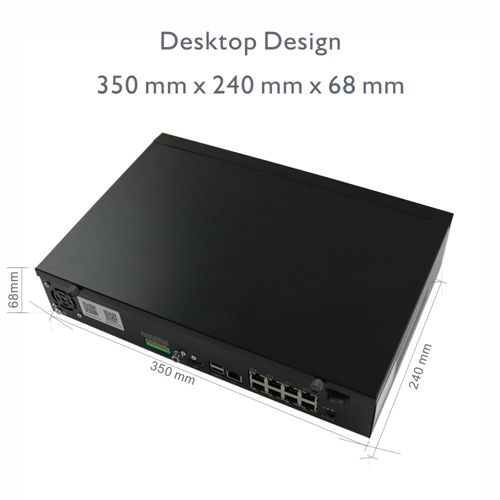 Antstek 4ch 8ch H.265 4 К (8MP) ONVIF PoE NVR Поддержка 2x6 ТБ SATA HDD с aeeye P2P смартфон приложение HDMI