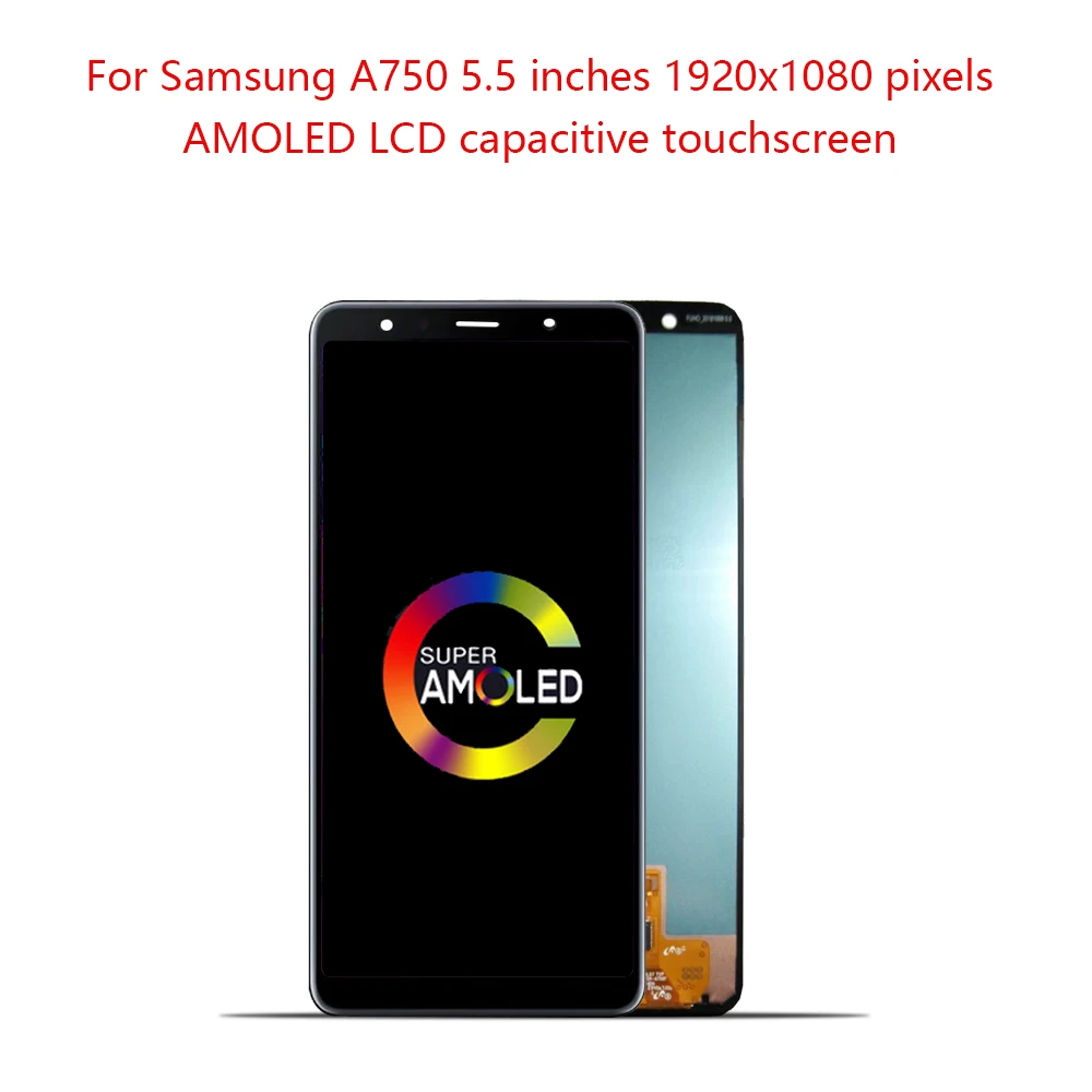 ЖК дисплей Super Amoled 6 0 дюйма для SAMSUNG A750 с сенсорным экраном и дигитайзером A750F Galaxy A7
