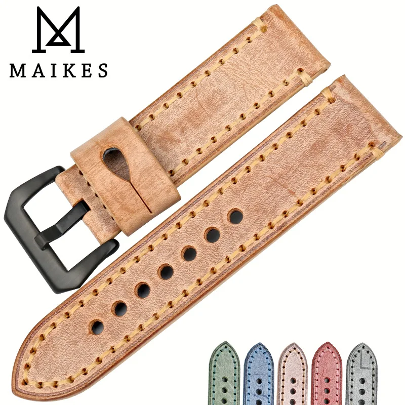 Женские аксессуары для часов MAIKES ремешок наручных зеленого цвета серебристый