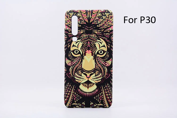 Светящийся в темноте ночной светящийся чехол для huawei P30 Pro Tiger Elephant Lion Wolf защитный чехол