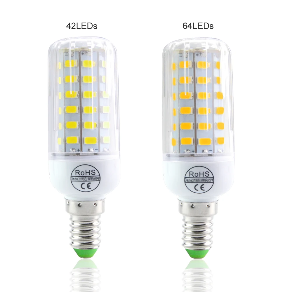 Светодиодная лампа E14 SMD5730 24-108 светодиодных ламп мощность от 20 Вт до 100 | Лампы и